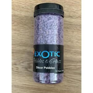 Exotic Pebbles & Glass Purple Decor Pebbles Deco Jar